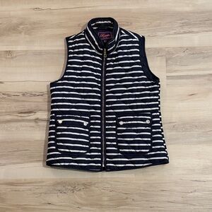 Classic Navy and White Striped Vest